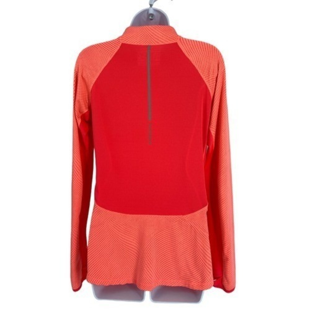 New Balance Performance Sweater Orange Workout Athleisure Medium Yoga Running View 2